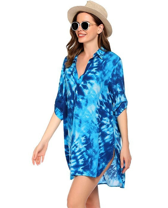 European And American Women's Swimwear Beach Blouse