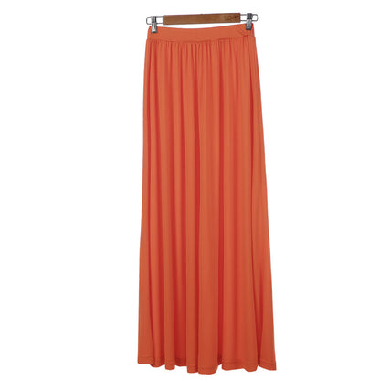 European And American Fashion Solid Color Long Skirt