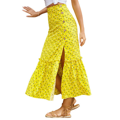 Little Daisy Skirt A-line Skirt High Waist