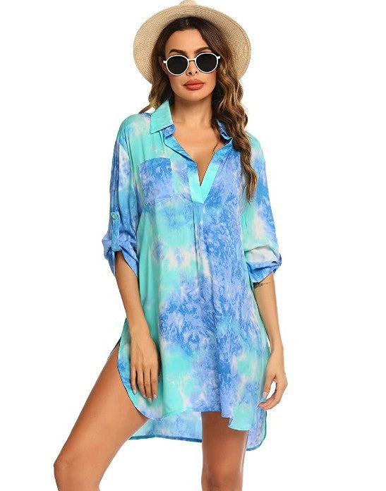 European And American Women's Swimwear Beach Blouse