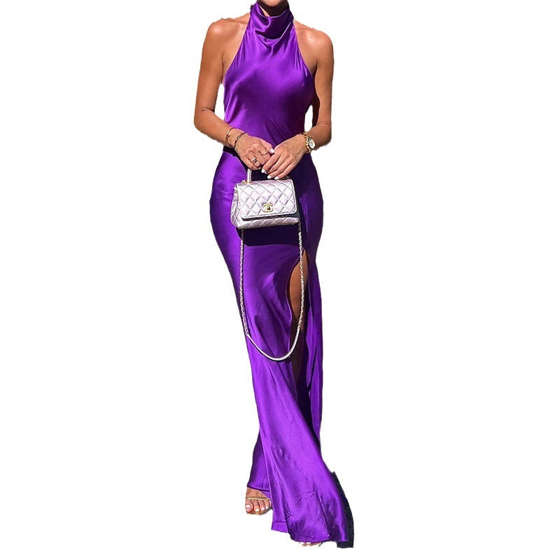 Lady Sexy Halter Long Dress