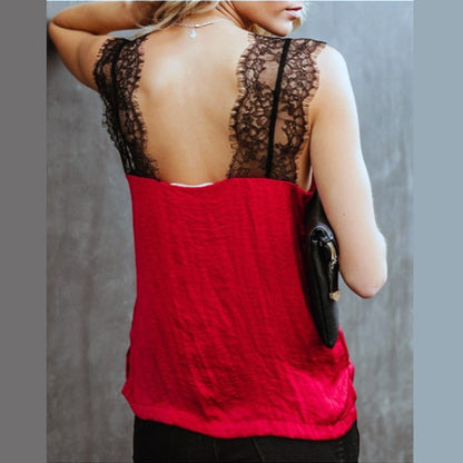 Women's Loose Lace Sleeveless Camisole